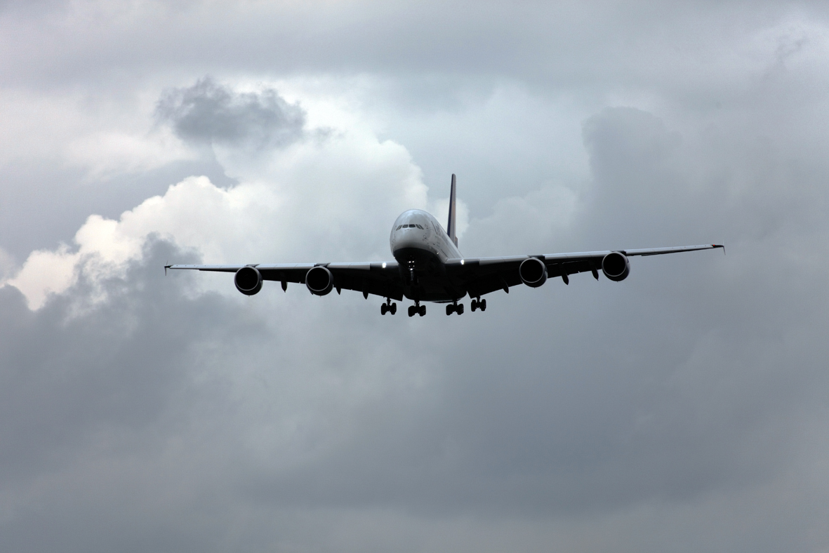 A380 Anflug auf FKB IV