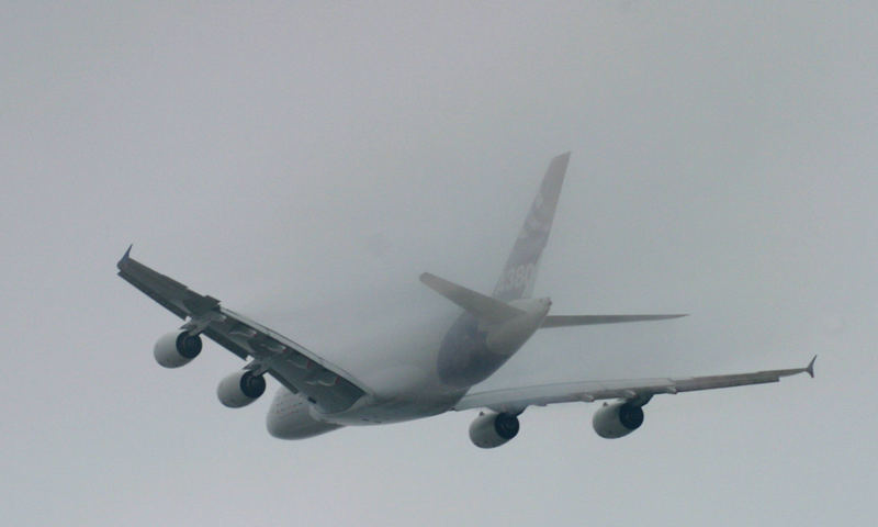 A380 auf dem Weg nach NY #1