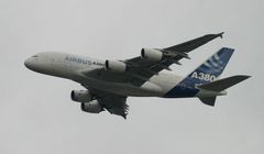 A380 auf dem Weg nach NY