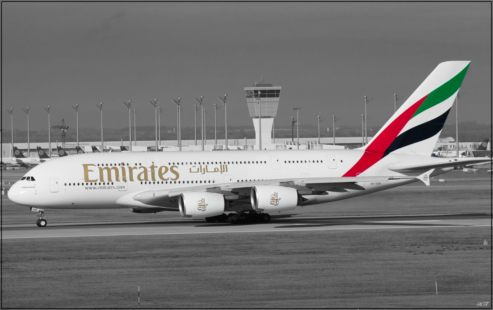 A380 auf den Weg nach Dubai