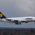 A380 beim Landeanflug