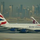 A380 der British Airways in Doha