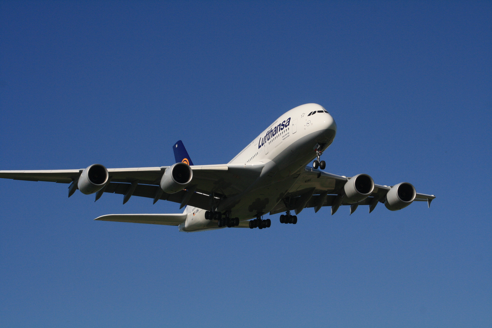 A380 der Lufthansa beim Pilotentraining