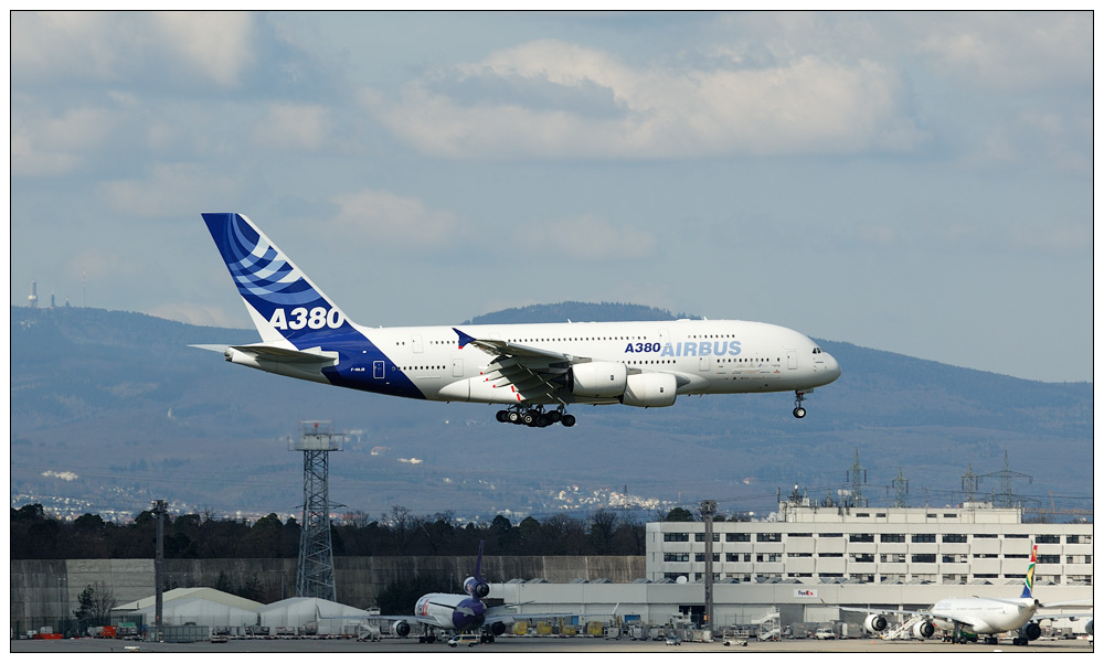 A380 Final Approach in FRA