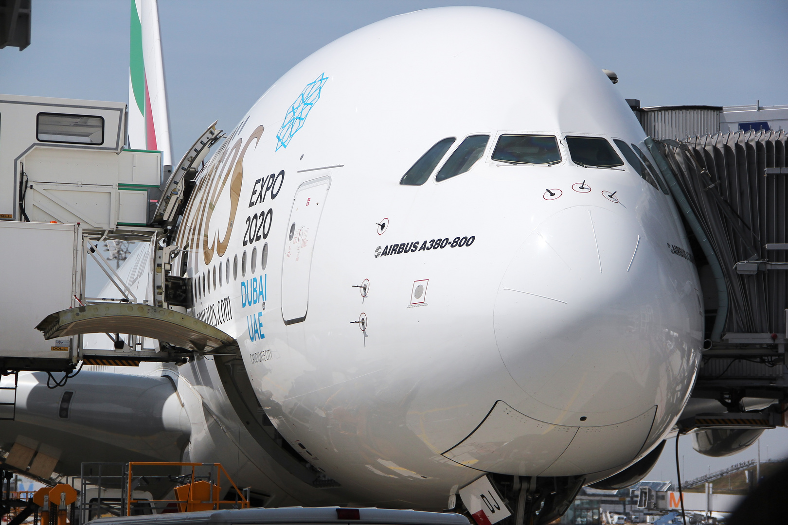 A380 hat angedockt