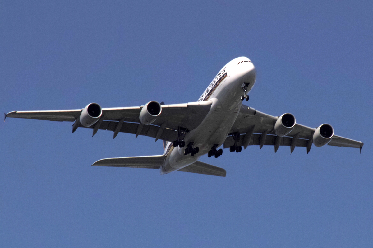 A380 im Landeanflug