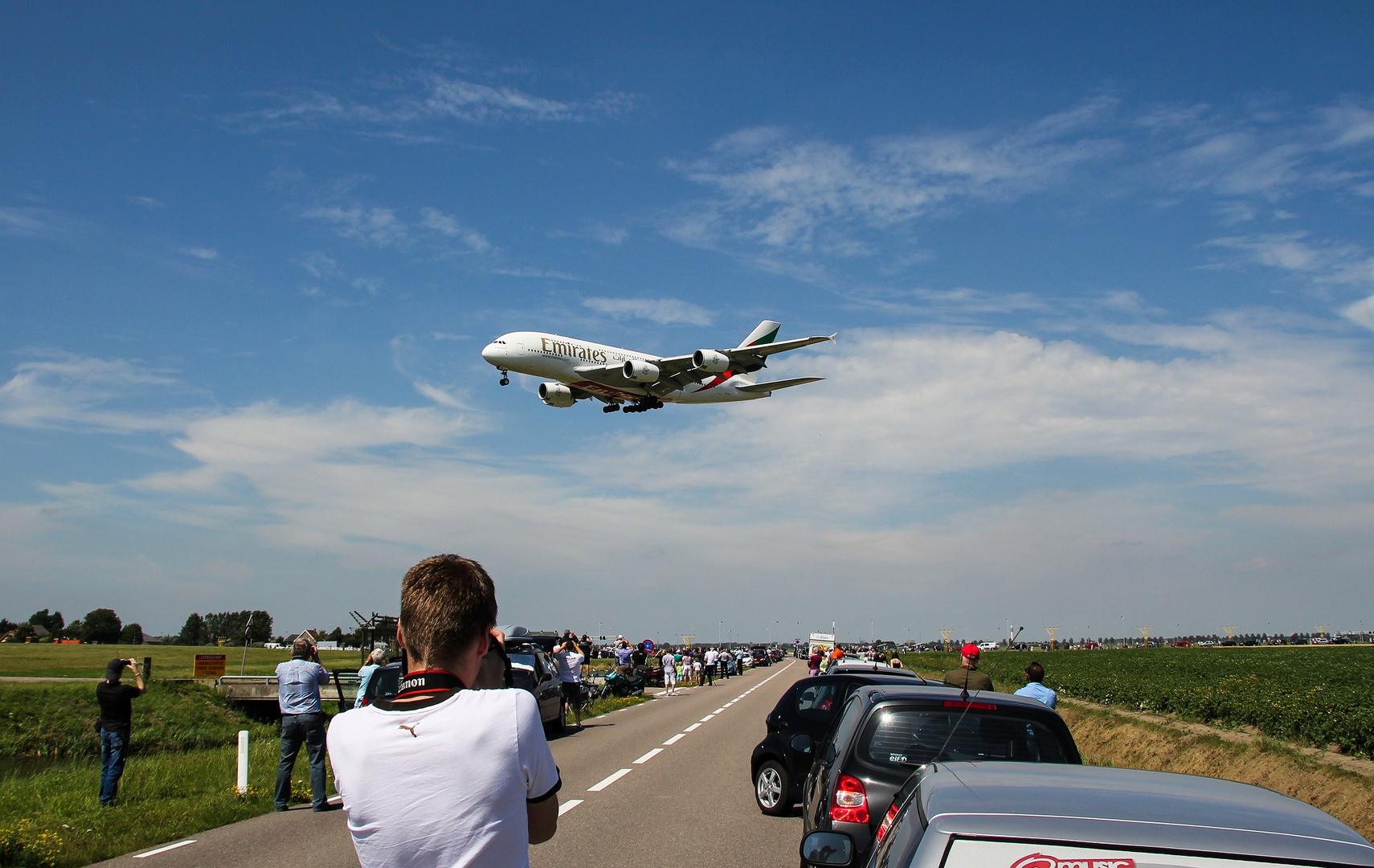 A380 in Amsterdam