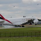 A380 Landung Flughafen Dresden
