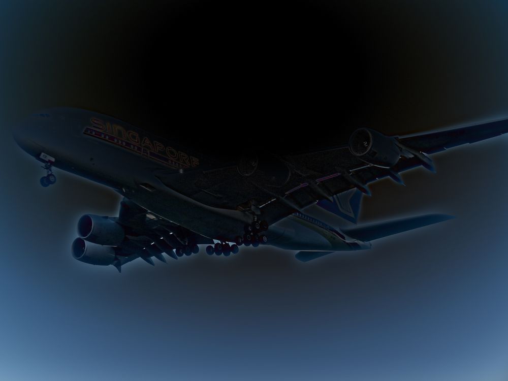 A380-Nachtflug