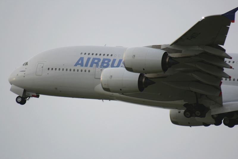 A380 Take off from DUS