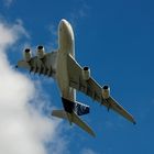 A380 über Finkenwerder