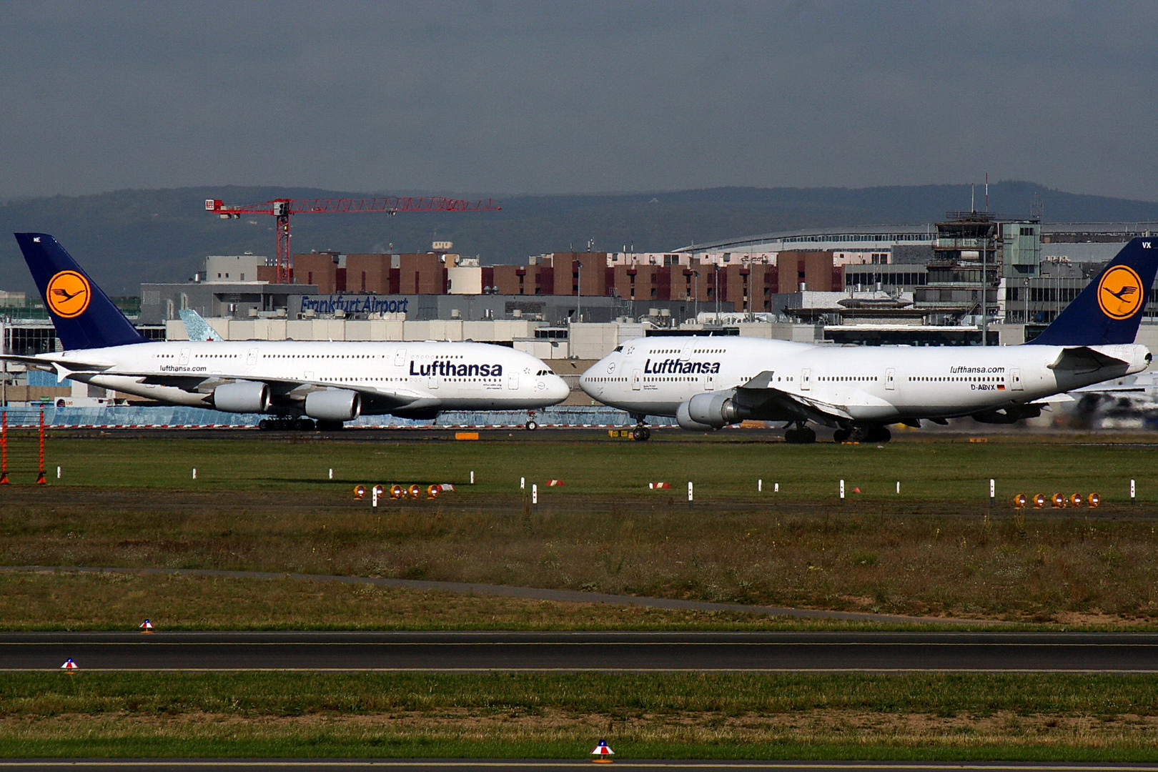 A380 und B747 Auge in Auge