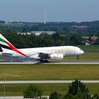 A380 von Emirates landet in München