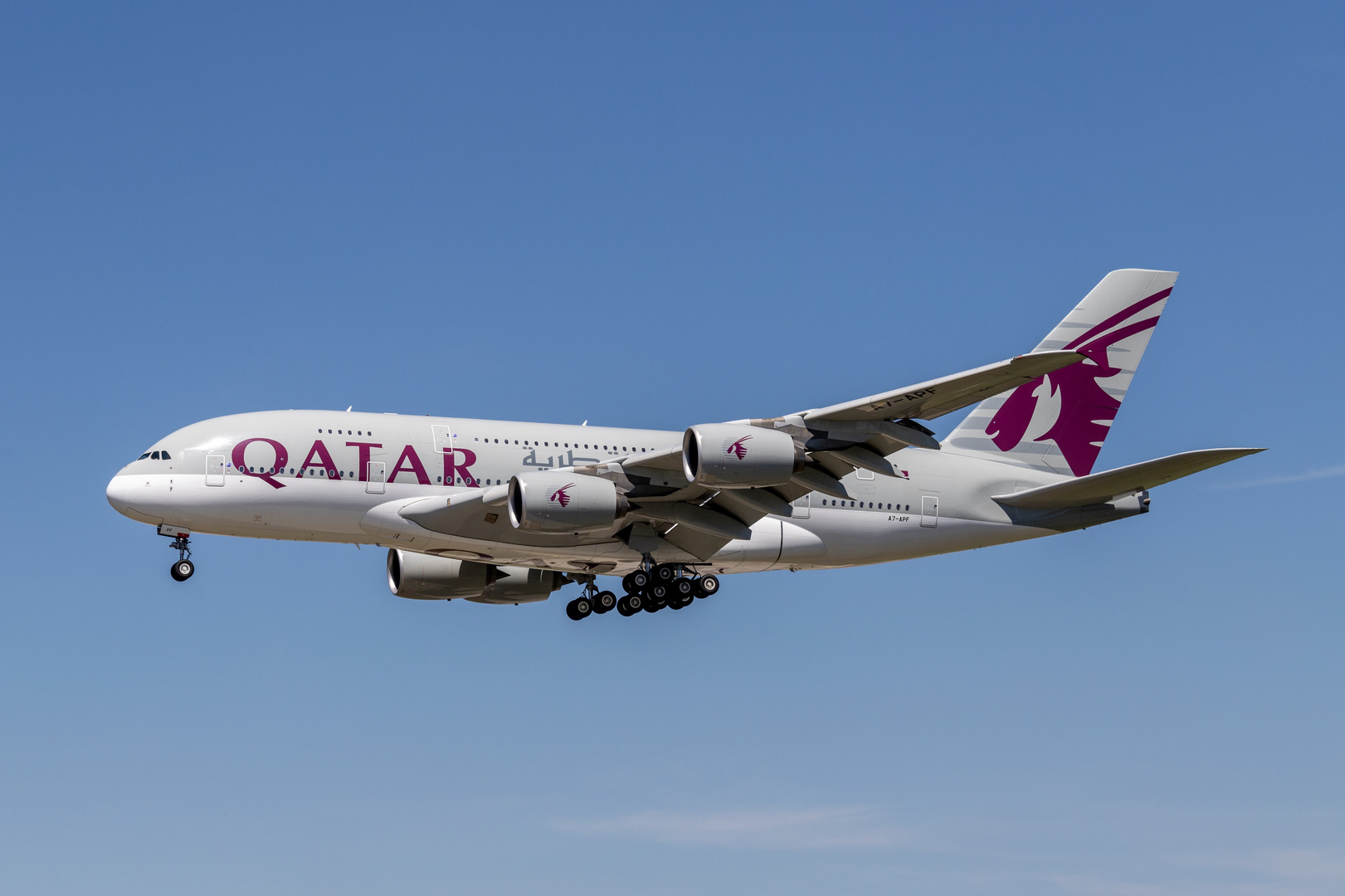 A380 von Qatar Airways