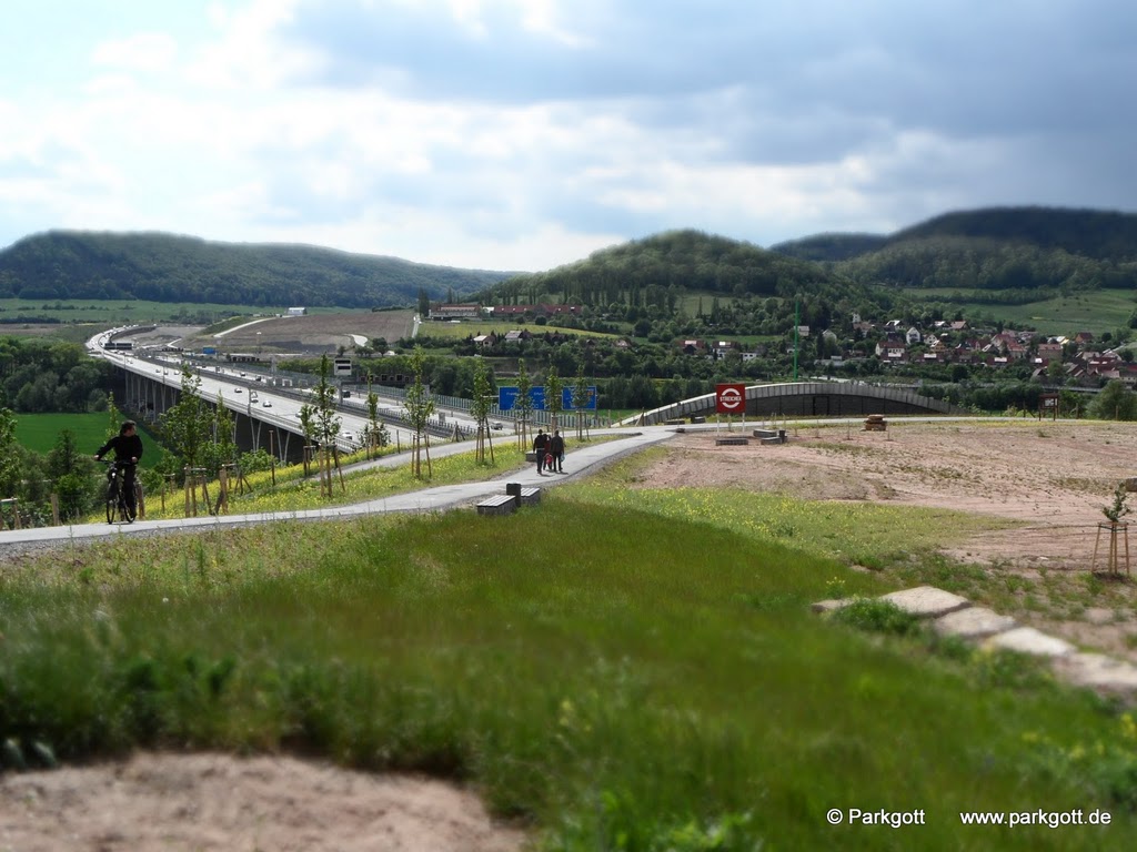 A4 bei Jena Lobeda (Lobdeburgtunnel)