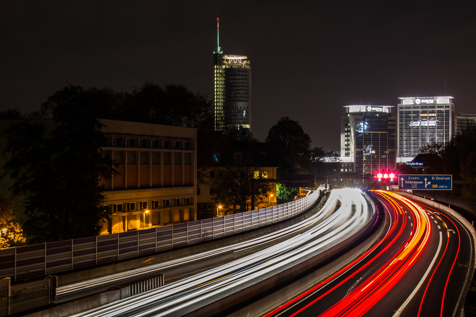 A40 - Ausfahrt Essen-Zentrum