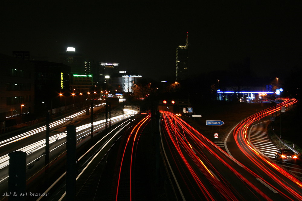 A40 bei Nacht 2