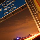 A40 bei Nacht