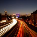 A40 bei Nacht