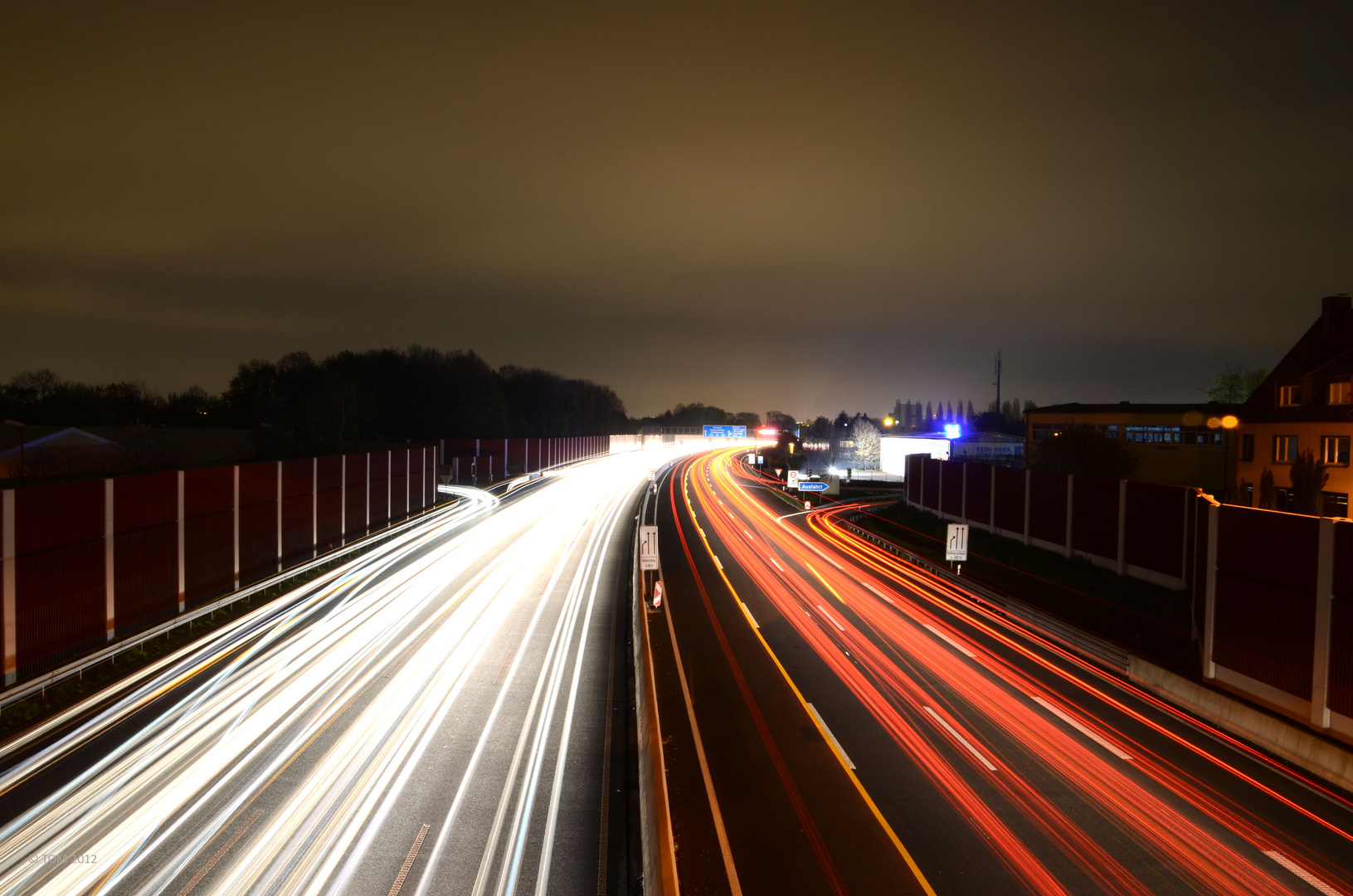 A40 by night (Ostwärts)