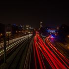 A40 in Essen am frühen Abend