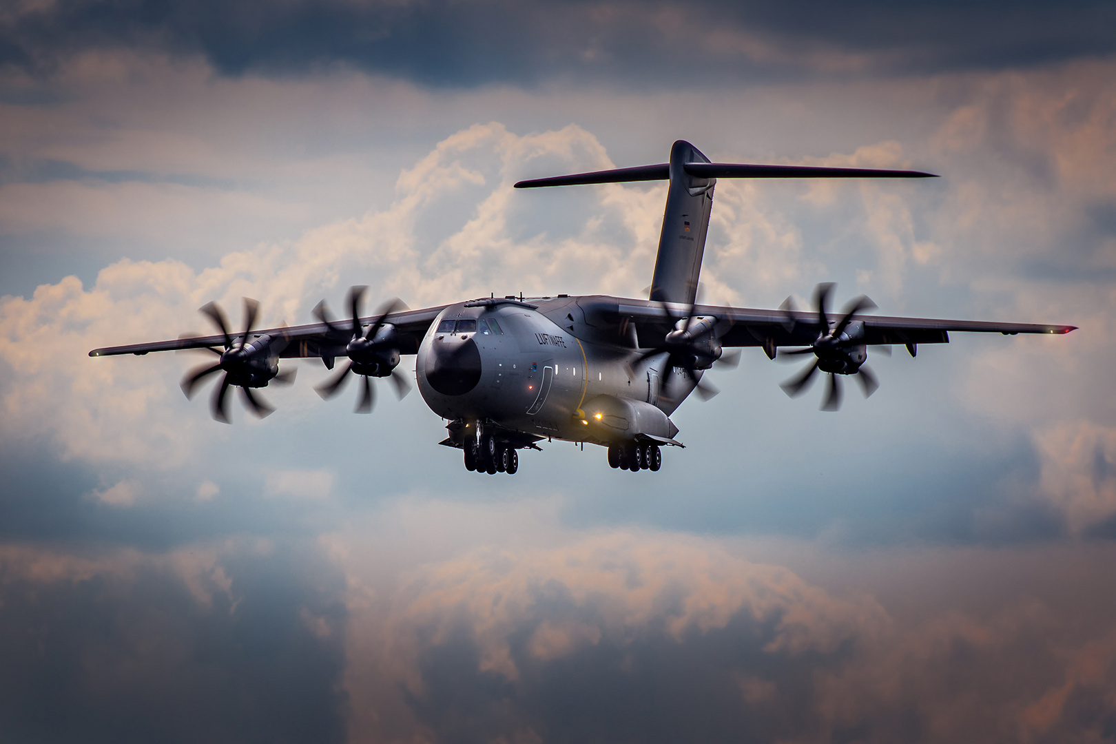 A400M im Landeanflug