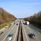 A43 Richtung Münster, Ausfahrt Dülmen Nord (5) am Nachmittag