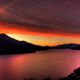 Sonnenaufgang ber dem Lago Maggiore