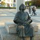 A PILGRIM AT SAN MARCOS LEON ON HIS WAY TO SANTIAGO WITH HIS SORE FEET