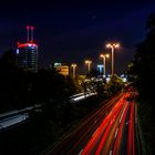 A52 Düsseldorf Heerdt bei Nacht ;-)