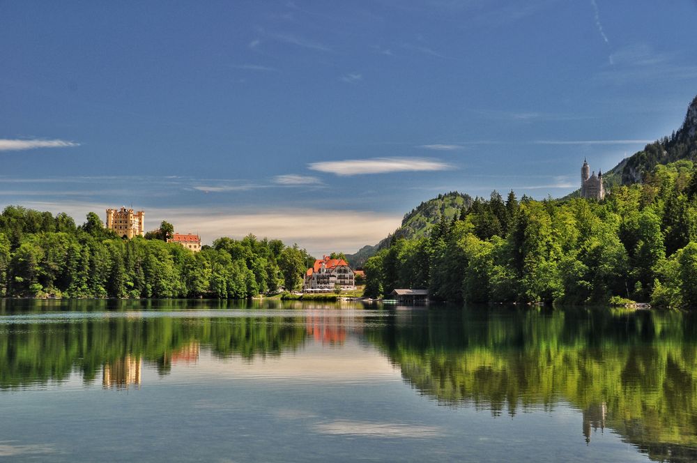 Der Alpsee mit den Schlössern  von Fischer Roland