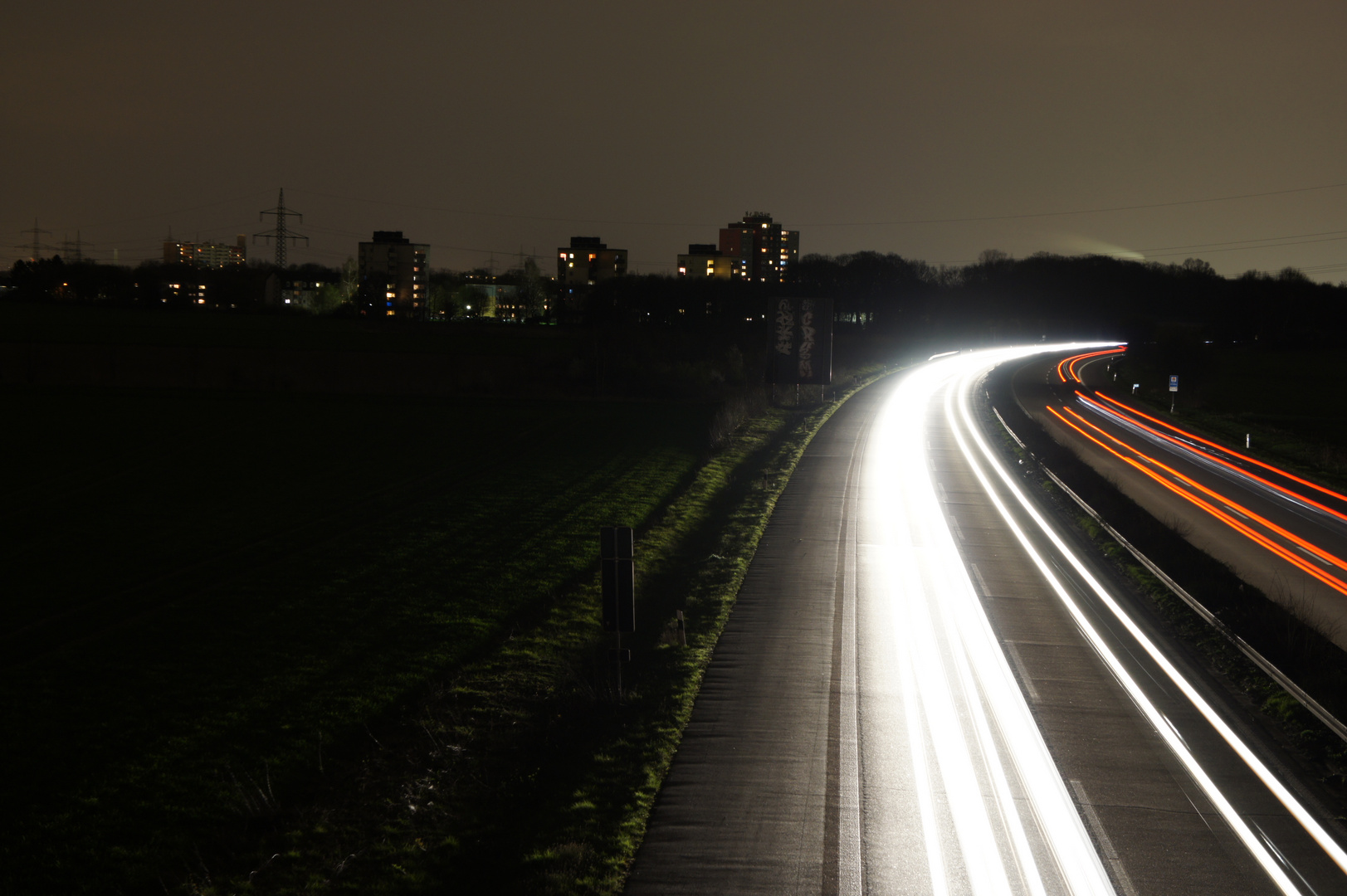 A59 bei Nacht