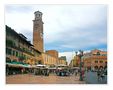 Piazza Erbe in Verona by Günther Müller (gm1) 