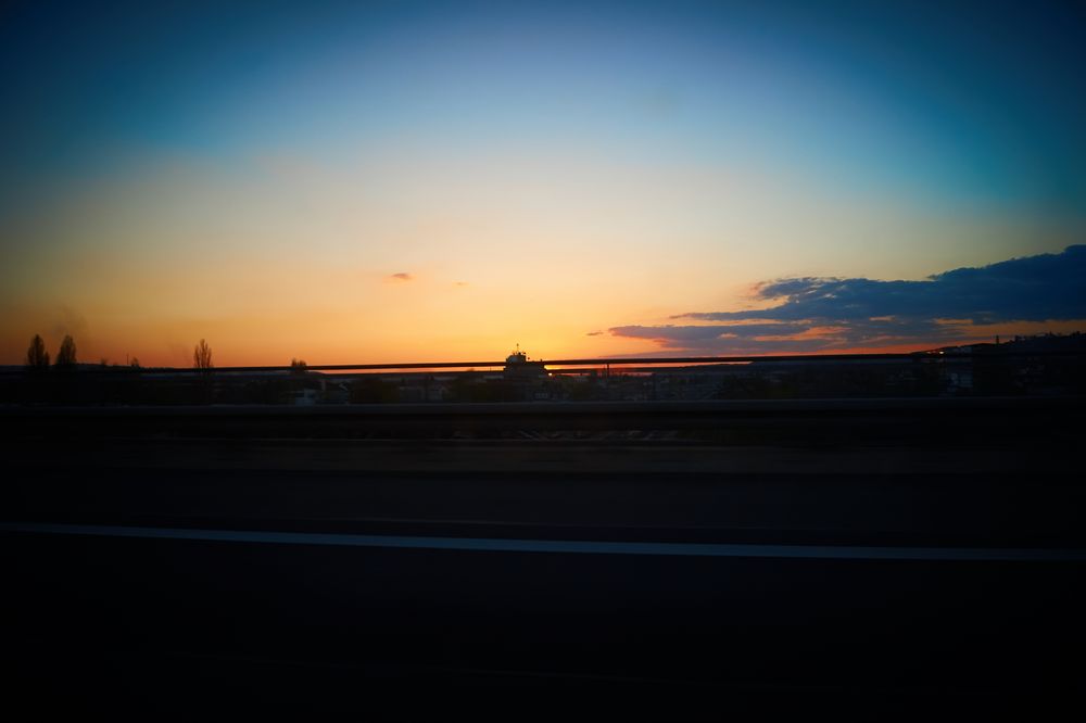 Sonnenuntergang A4 Dresden von Blurryface