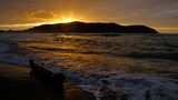 Insel Elba. Sonnenaufgang am Strand von Lacona  von Bernd Aberle