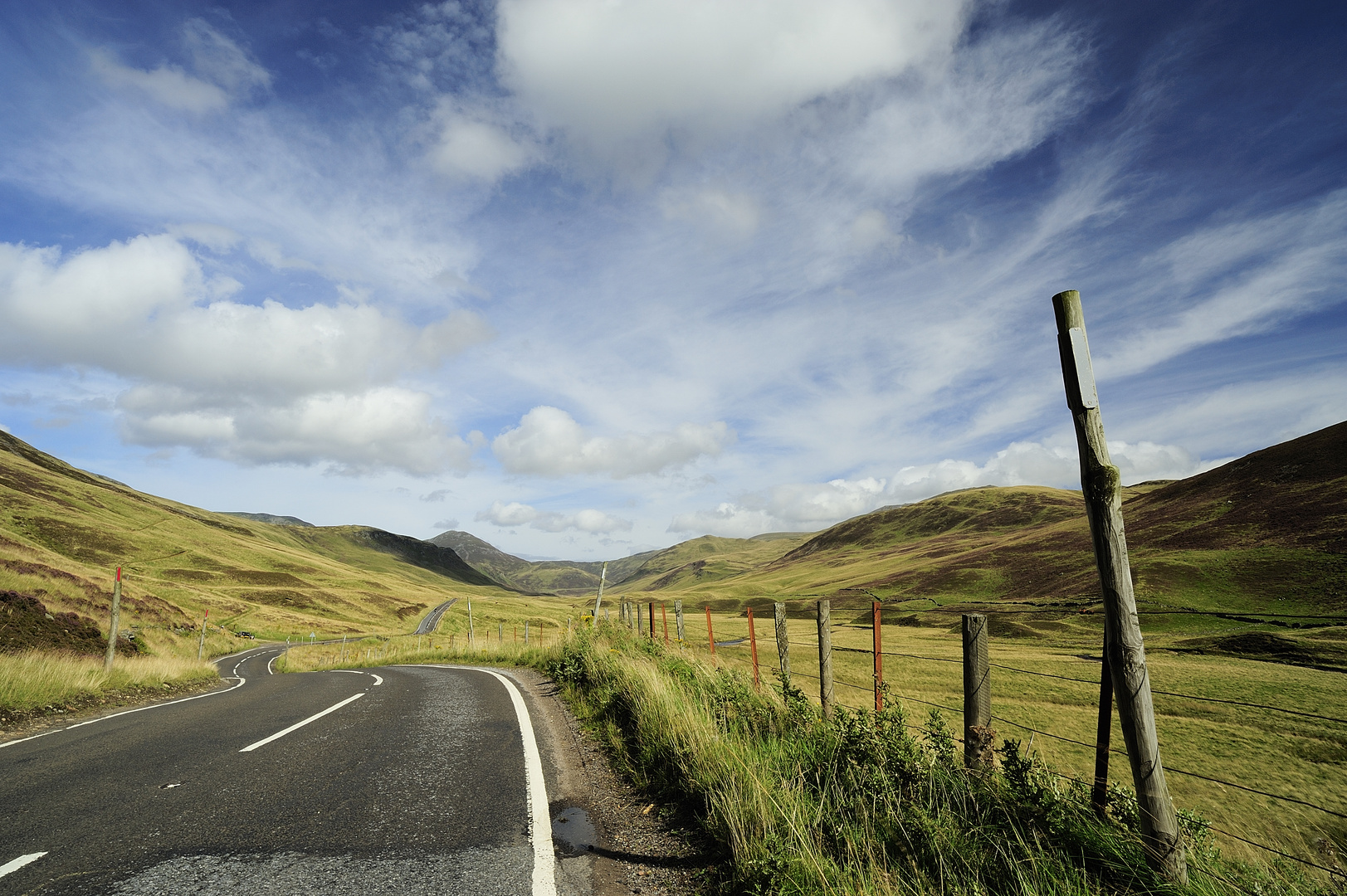 A93 Richtung Braemar