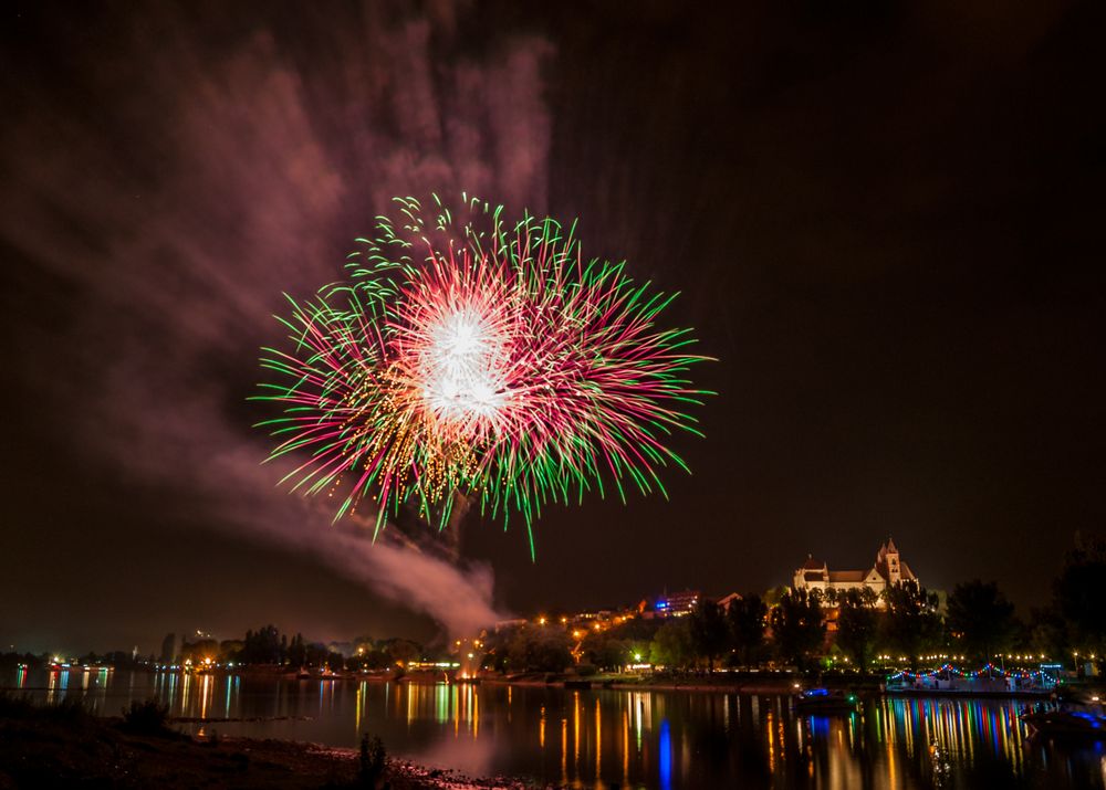 Feuerwerk Breisach am Rhein von Erich Dinser 