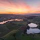 Sonnenaufgang Hu?ttwiler- und Hasensee (Schweiz)