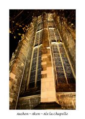 Aachen bei Nacht in Postkarten III