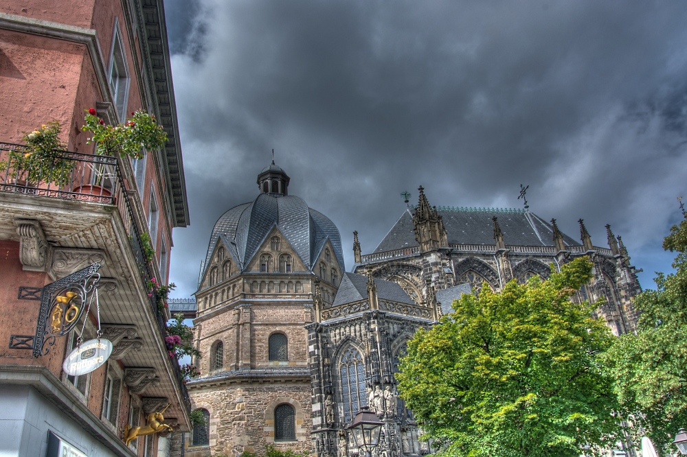 Aachen bei schlechtem Wetter