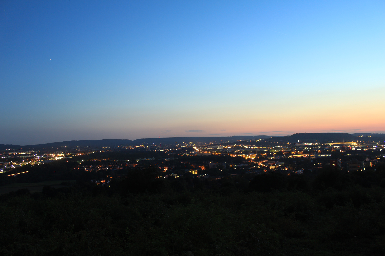 Aachen in der Blauen Stunde