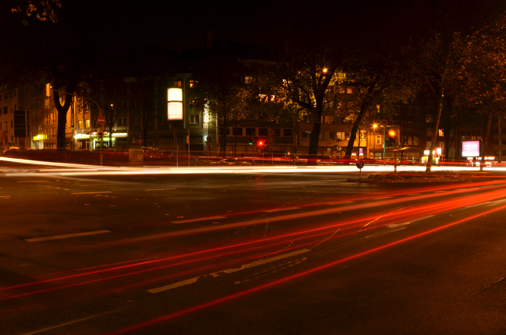 Aachen - Normaluhr bei Nacht