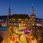 Aachen, Rathaus und Weihnachtsmarkt