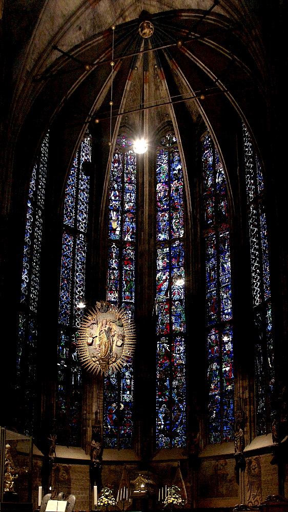 Aachener Dom Fenster der Chorhalle Foto & Bild