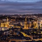 Aachener Dom und Rathaus bei Nacht