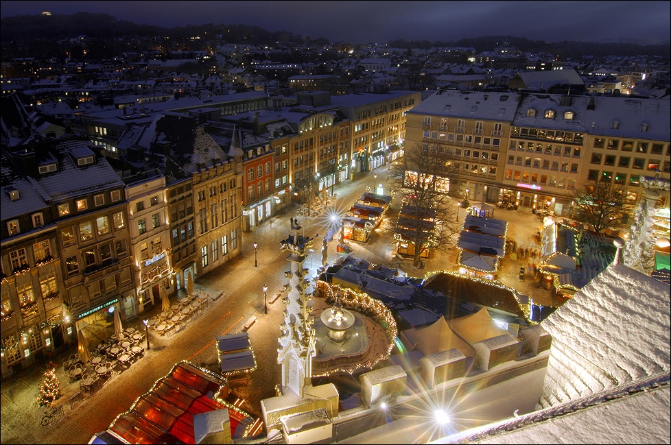 Aachener Marktplatz zur Weihnachtszeit