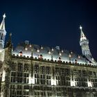 Aachener Rathaus bei Nacht