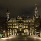 Aachener Rathaus bei Nacht