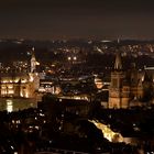 Aachener Rathaus und Dom bei Nacht