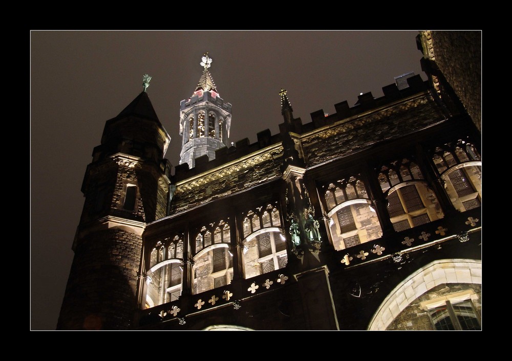 Aachener Rathaus von hinten